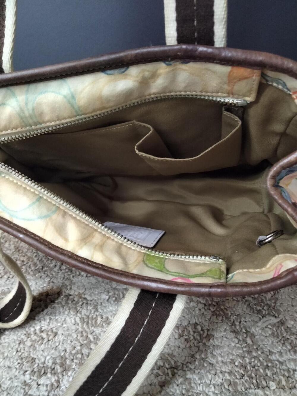 Coach Hamptons Weekend Patchwork Canvas Tote Bag 10454 Purse - Picture 9 of 9